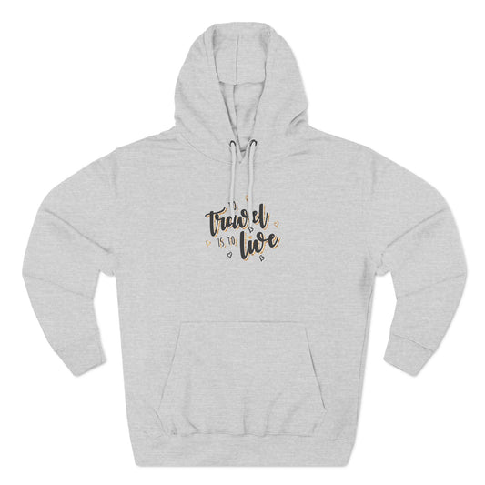 Three-Panel Fleece Hoodie To Travel