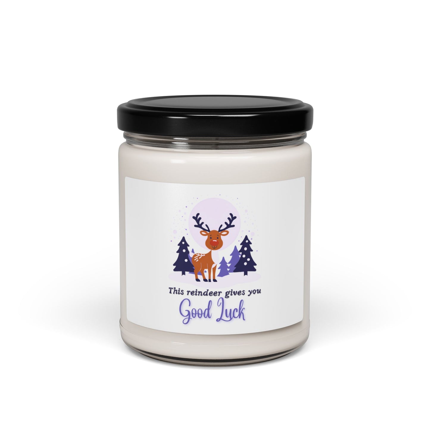 Christmas Candle with Reindeer: Illuminate Your Holidays with Magic and Warmth