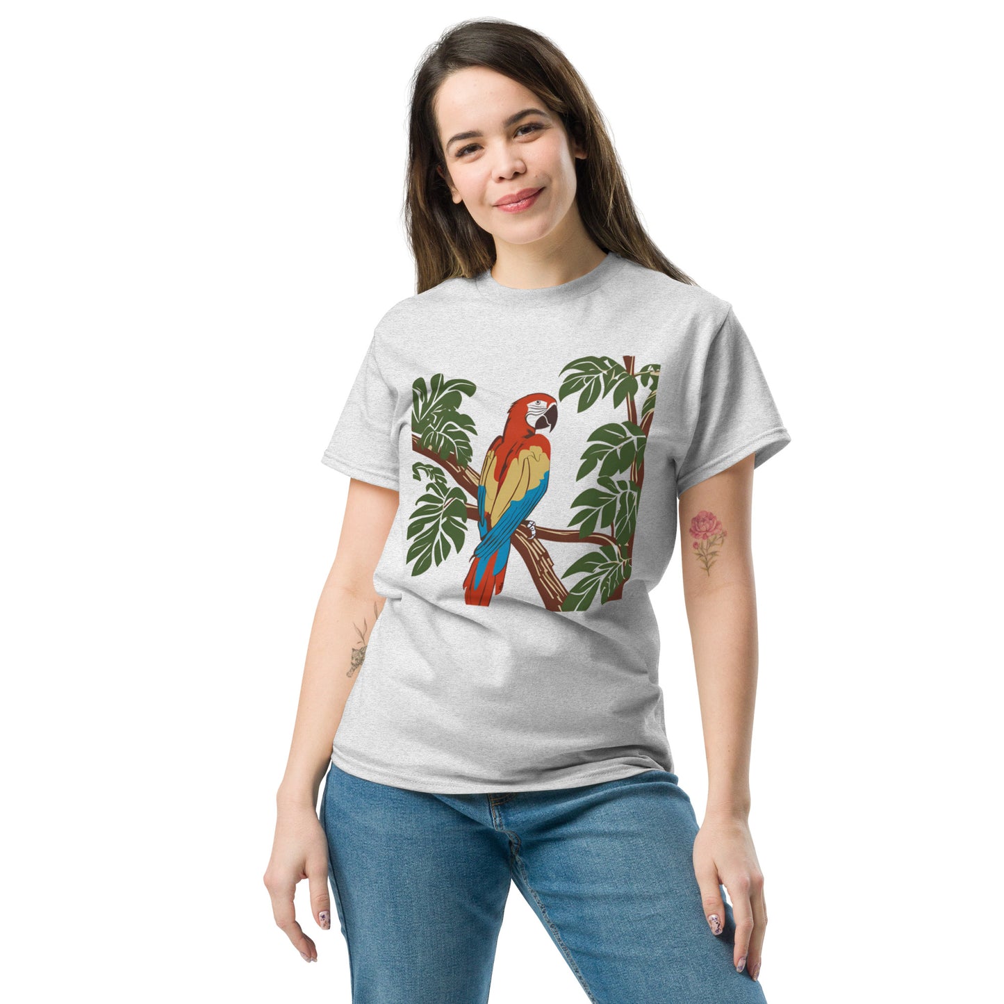 Unisex classic T-Shirt with Macaw