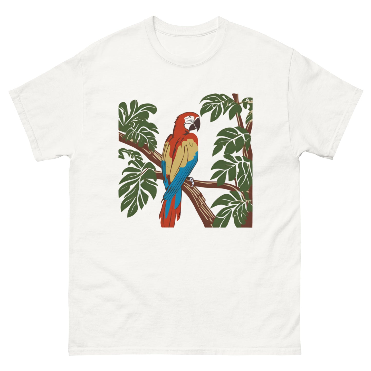 Unisex classic T-Shirt with Macaw